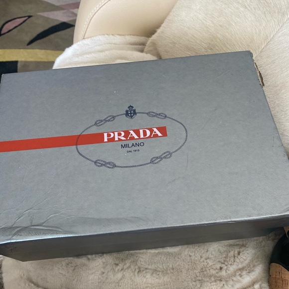 Prada Wedge shoes- Black Patient leather. - Picture 8 of 8